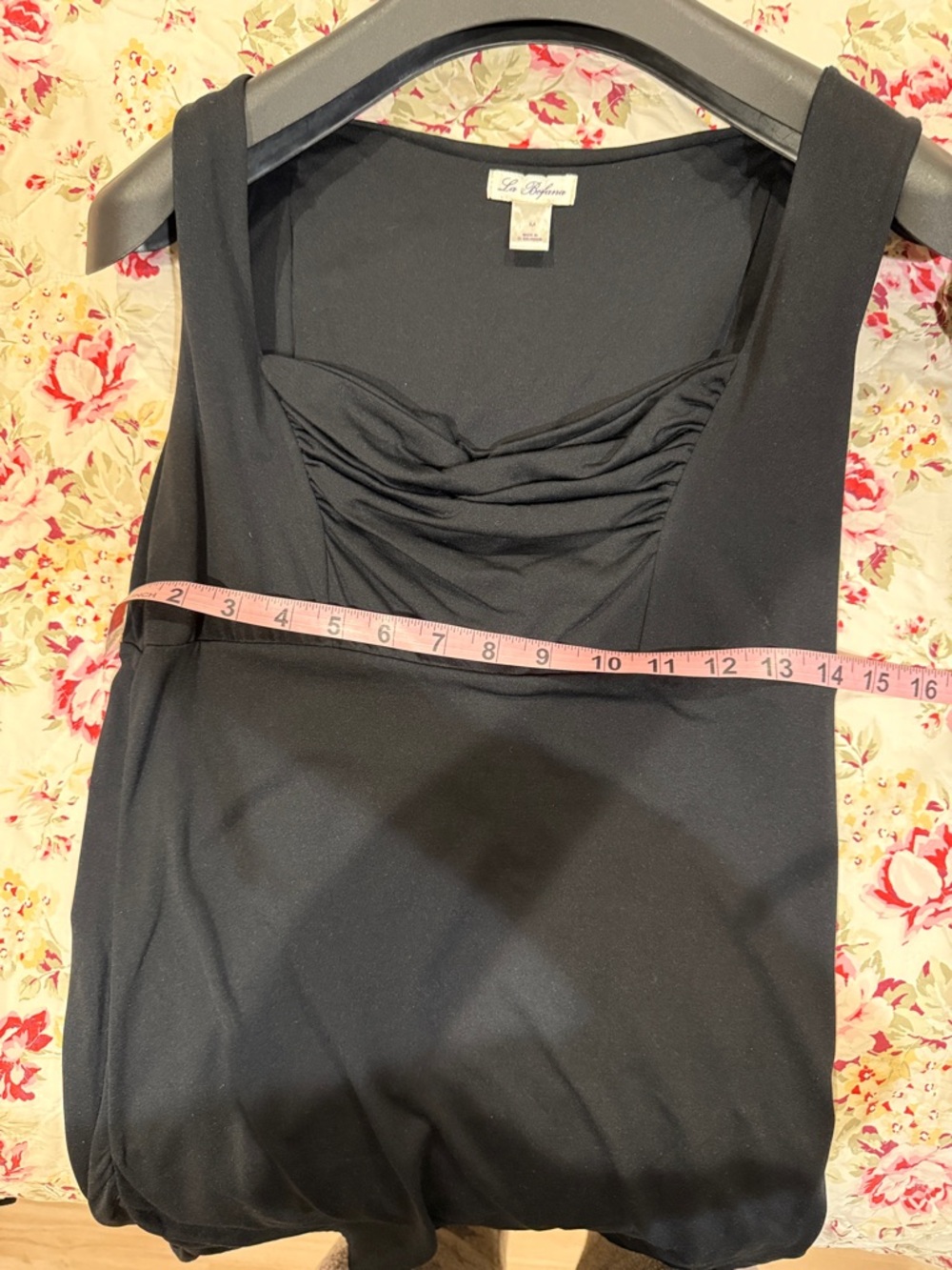 La Befana  Black Cowl Neck Sleeveless tunic - Picture 13 of 14